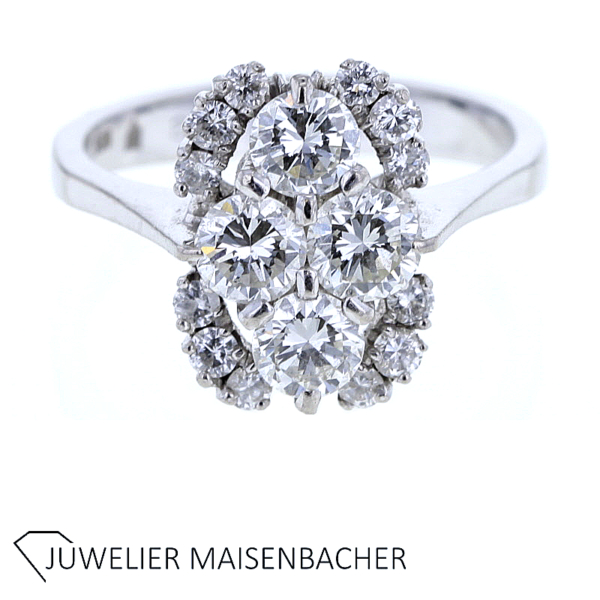 Ausgefallener Brillant Ring Gold – Bild 4