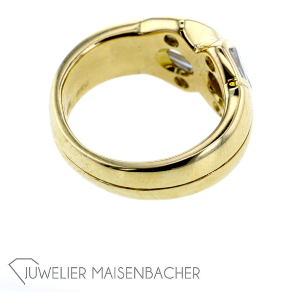 Gold Brillant Tapered Baguette Schliff Ring – Bild 5