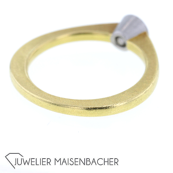 Solitaire Ring mit Diamant im Fantasieschliff – Bild 5