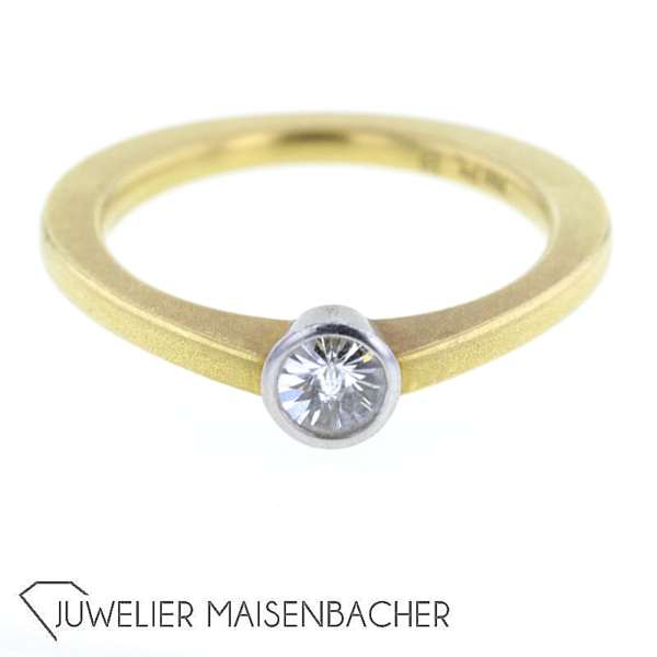 Solitaire Ring mit Diamant im Fantasieschliff – Bild 6