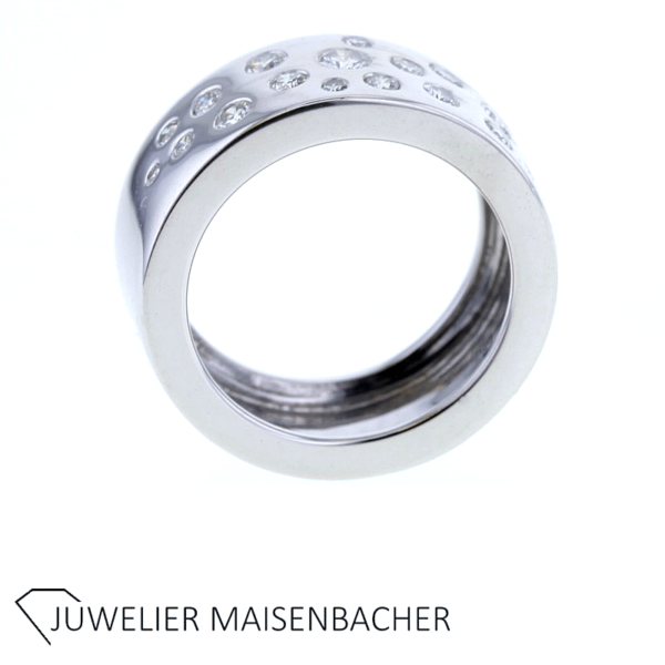 Moderner Statement Ring mit Brillanten Gold – Bild 5