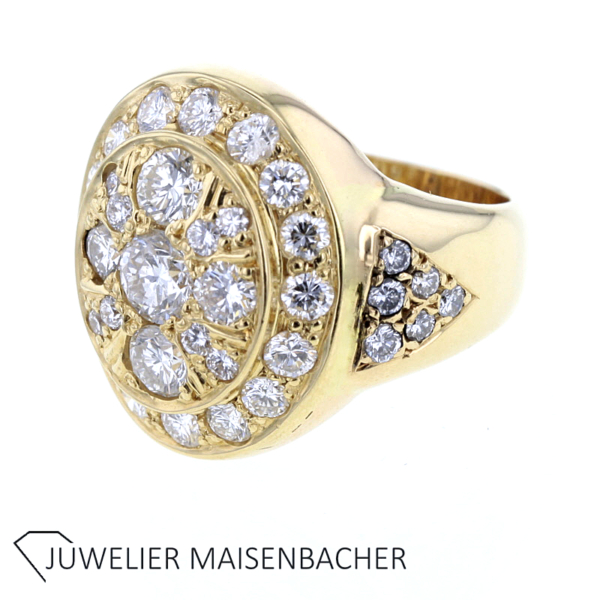 Auffälliger Brillant Ring Gold – Bild 4