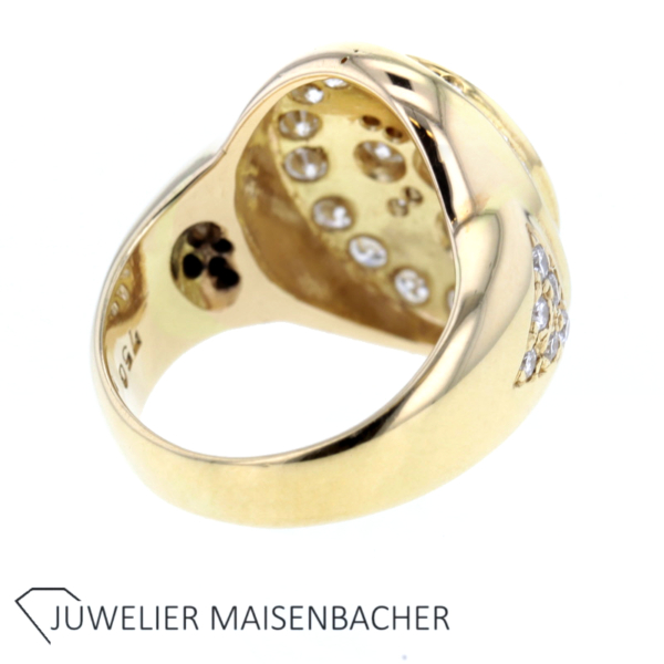 Auffälliger Brillant Ring Gold – Bild 6