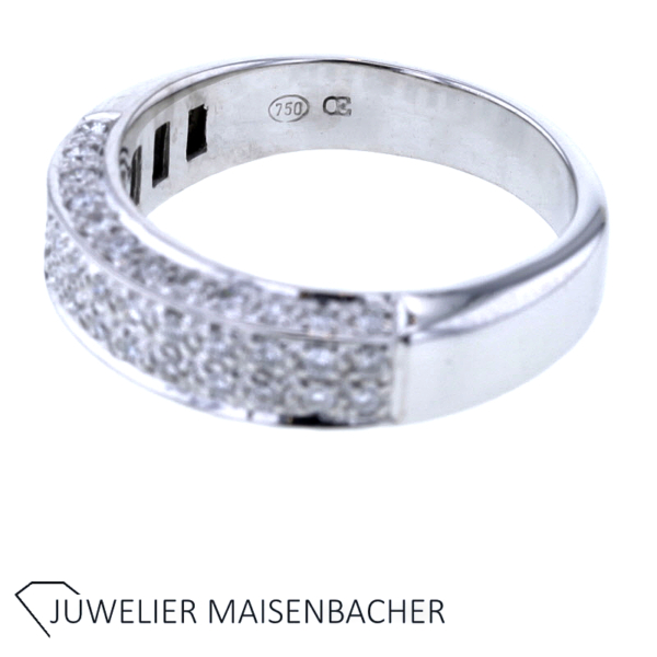 Ring mit 48 Brillanten Pavé gefasst Weißgold – Bild 4