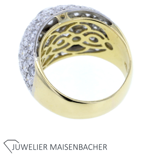 Damen Brillant Ring Pavé gefasst Gold – Bild 6