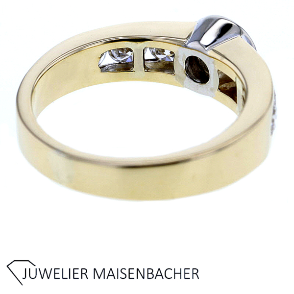 Damen Brillantring insg. 1,52 ct Gold – Bild 9