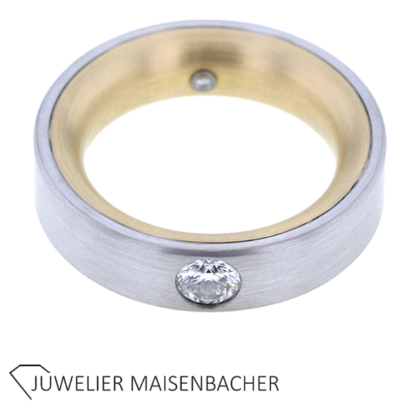 NOOR Designer Ring mit Brillant Gold – Bild 5