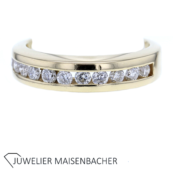 Klassischer Memoire Ring mit Brillanten Gold – Bild 5