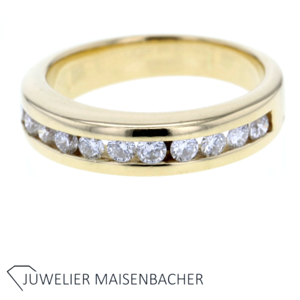 Klassischer Memoire Ring mit Brillanten Gold – Bild 6