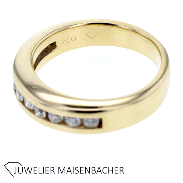 Klassischer Memoire Ring mit Brillanten Gold – Bild 8