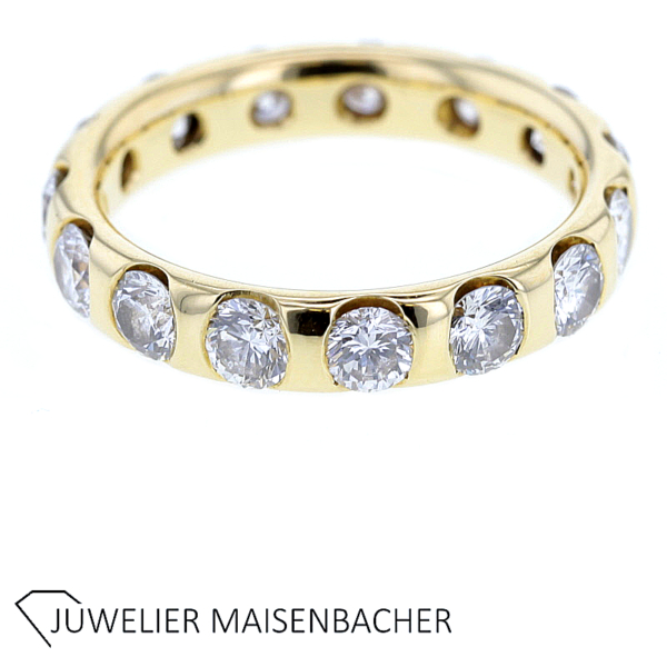 Klassischer Memoire Ring mit Brillanten Gold – Bild 6