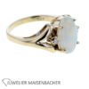 Edel-Opal Ring mit Brillanten Gold – Bild 3