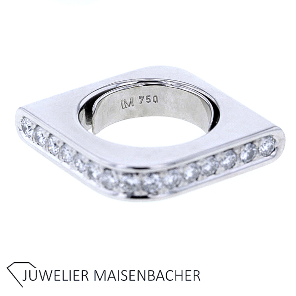 Außergewöhnlicher Designer Ring mit Brillanten Gold