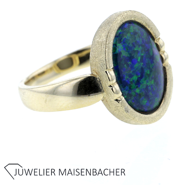 Damenring mit Opal Triplette Gold – Bild 2