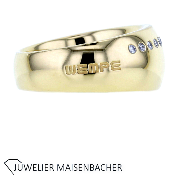 WEMPE Massiver Ring mit Brillanten Gold – Bild 2