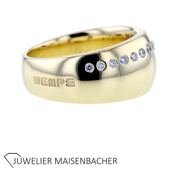 WEMPE Massiver Ring mit Brillanten Gold – Bild 3
