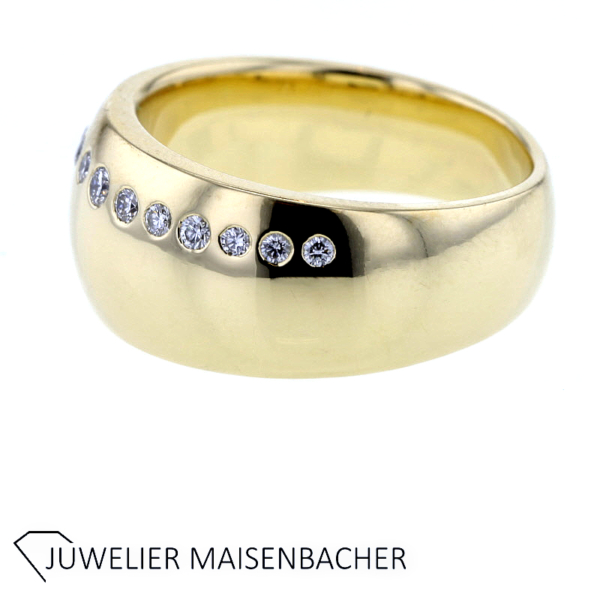 WEMPE Massiver Ring mit Brillanten Gold – Bild 5