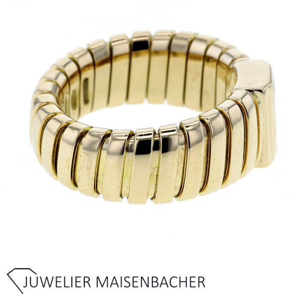 Bulgari Ring Tubogas mit Diamanten Gold
