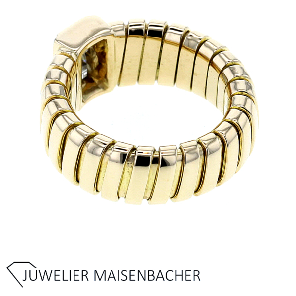 Bulgari Ring Tubogas mit Diamanten Gold – Bild 3