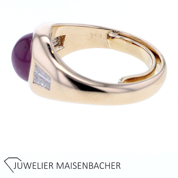Wempe Bandring mit Rubin und Diamanten Gold – Bild 2