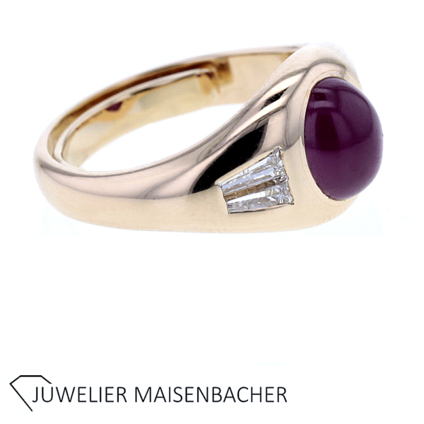 Wempe Bandring mit Rubin und Diamanten Gold – Bild 4