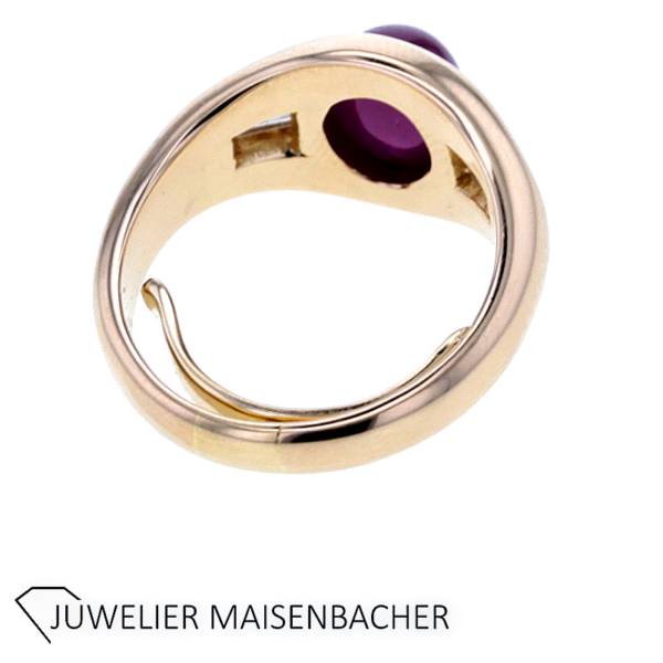 Wempe Bandring mit Rubin und Diamanten Gold – Bild 5