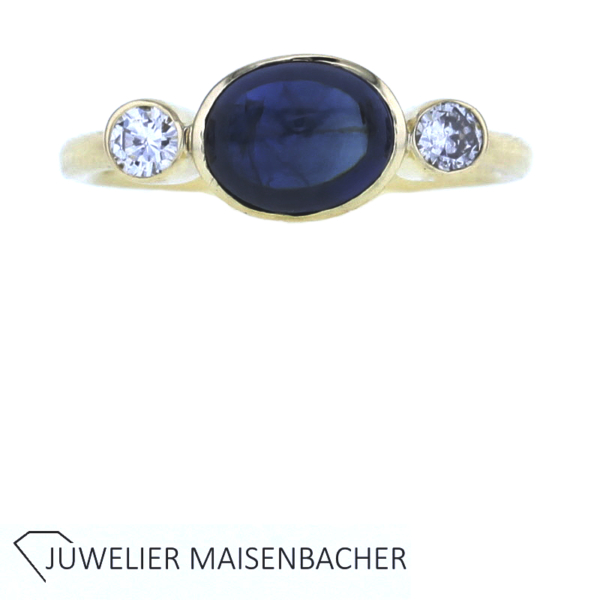 WEMPE Ring mit Brillant und Saphir Gold – Bild 5