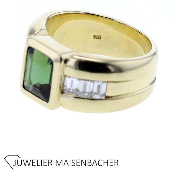 Wempe Ring mit Turmalin und Diamanten Gold – Bild 3