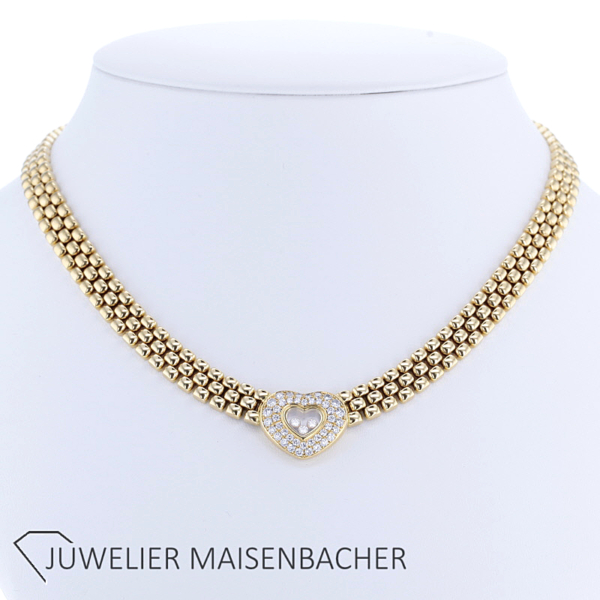 Chopard Collier *Happy Diamonds* Herz mit Brillanten Gold – Bild 7