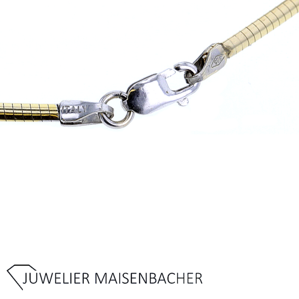 Klassischer Omega-Halsreif / Collier Gold – Bild 6