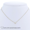 Kette/Collier mit Solitäranhänger Brillant Gold – Bild 6