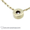 Kette/Collier mit Solitäranhänger Brillant Gold – Bild 8
