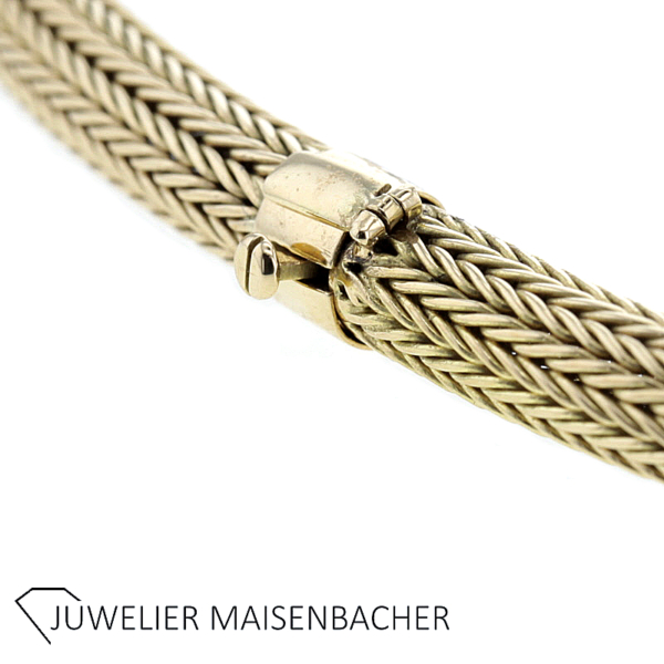 Edles Collier / Halskette / Halsreif Fuchsschwanz Gelbgold – Bild 7