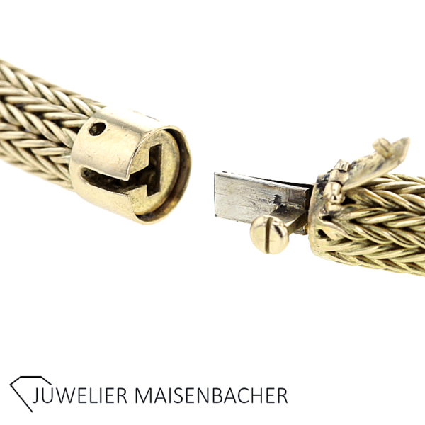 Edles Collier / Halskette / Halsreif Fuchsschwanz Gelbgold – Bild 8