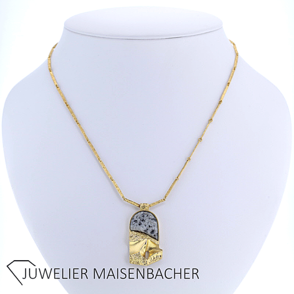 Imposantes Lapponia Collier/ Kette + Anhänger Gold – Bild 7