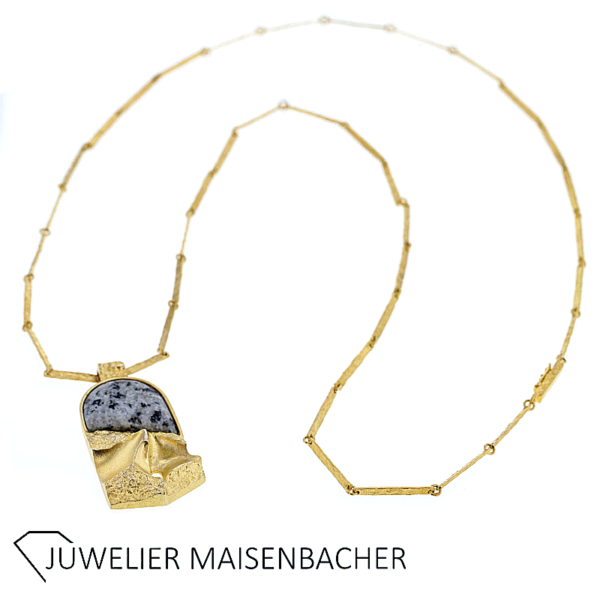 Imposantes Lapponia Collier/ Kette + Anhänger Gold – Bild 8