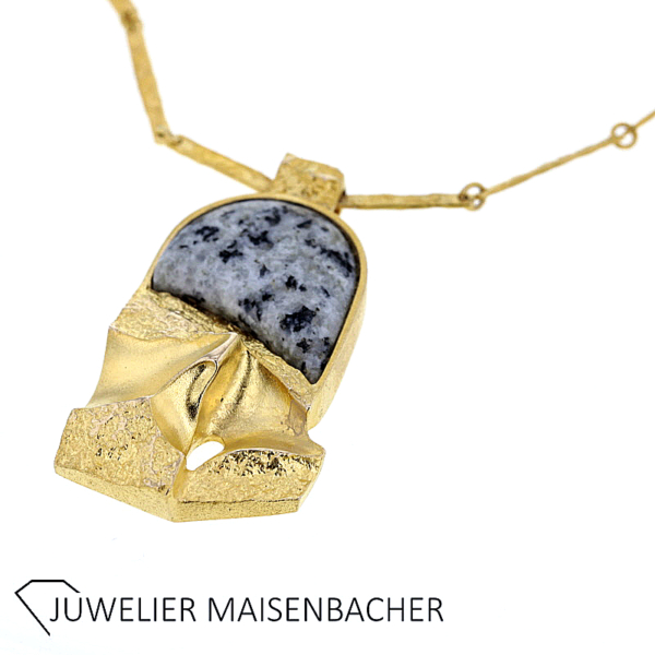 Imposantes Lapponia Collier/ Kette + Anhänger Gold – Bild 10