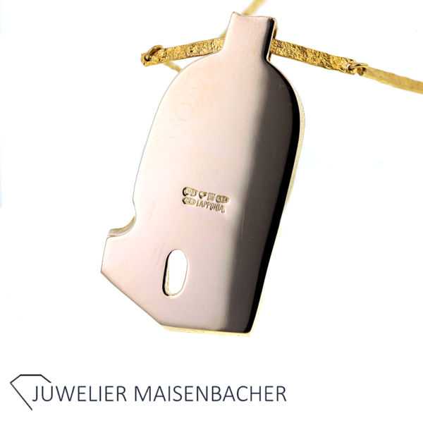 Imposantes Lapponia Collier/ Kette + Anhänger Gold – Bild 12