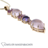 Anhänger mit Mondsteinen an Schlangenkette Gold – Bild 5