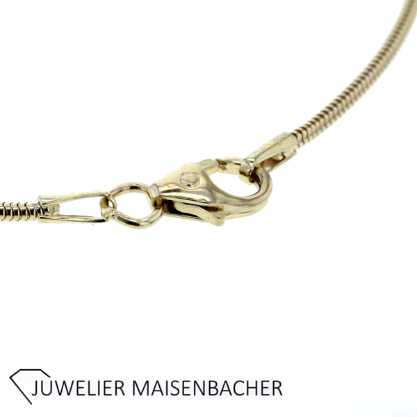 Anhänger mit Mondsteinen an Schlangenkette Gold – Bild 6