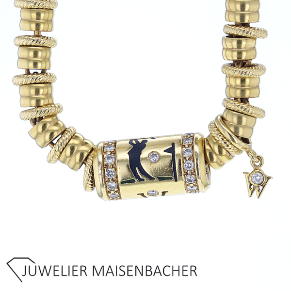 Wellendorff Collier "Golf" mit Brillanten Gold *Rarität* – Bild 8