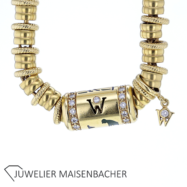 Wellendorff Collier "Golf" mit Brillanten Gold *Rarität* – Bild 9