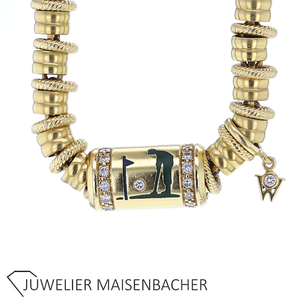 Wellendorff Collier "Golf" mit Brillanten Gold *Rarität* – Bild 10