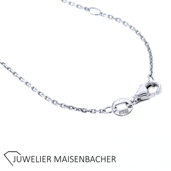 Klassische Ankerkette/Collierkette ca. 43 cm Platin – Bild 3