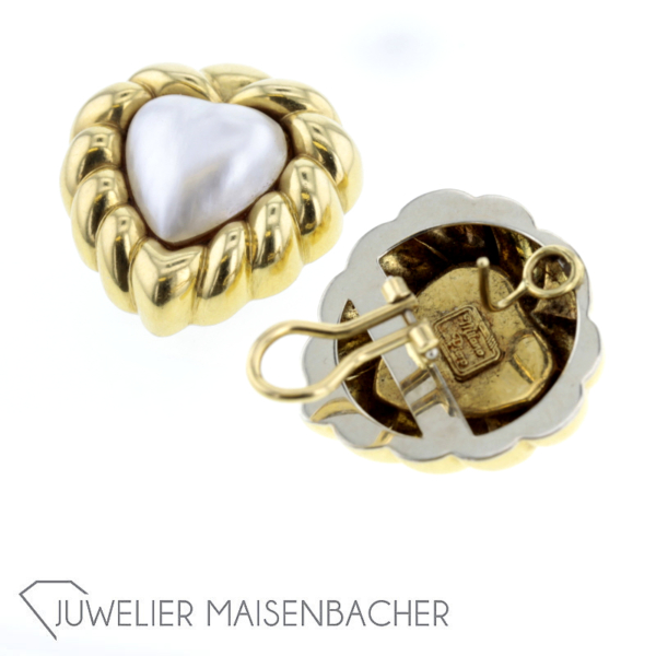 Milano Piero Herz-Ohrringe Gold – Bild 3