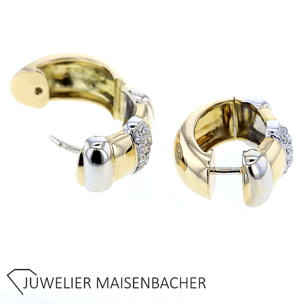 Zeitlose Diamant Creolen Gold – Bild 6