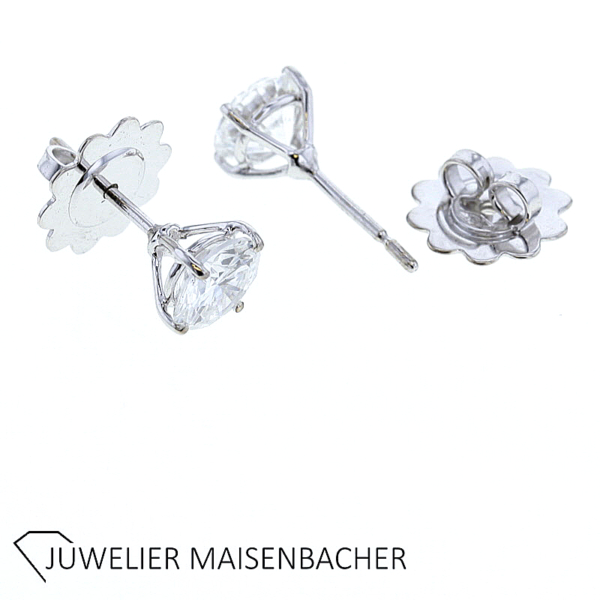 Brillantohrstecker Solitär je 1,00ct mit HRD und GIA Expertise – Bild 7