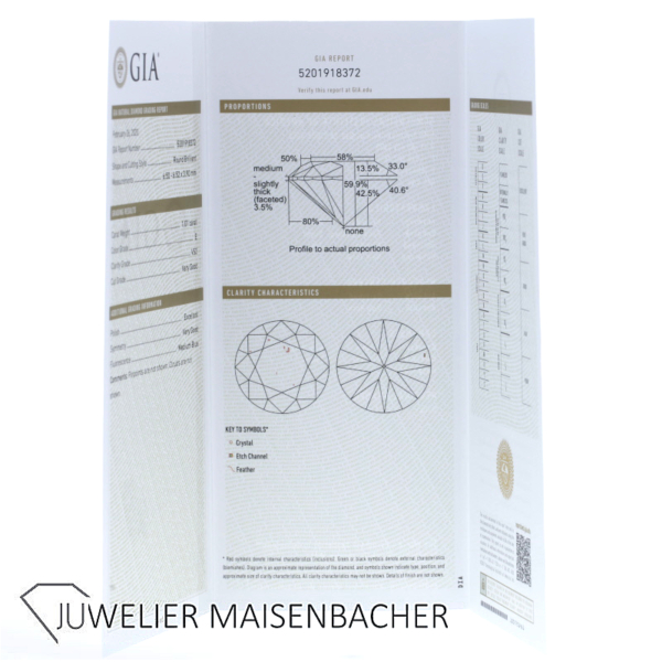 Brillantohrstecker Solitär je 1,00ct mit HRD und GIA Expertise – Bild 8