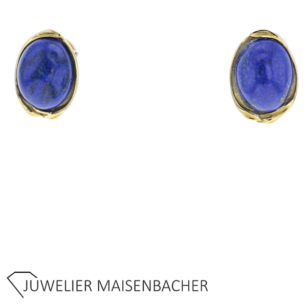 Opulenter Ohrclip mit Lapis Lazuli Cabochon – Bild 3