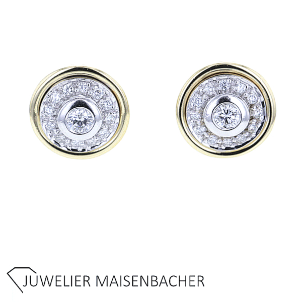Wunderschöne Brillantohrstecker Gold – Bild 5